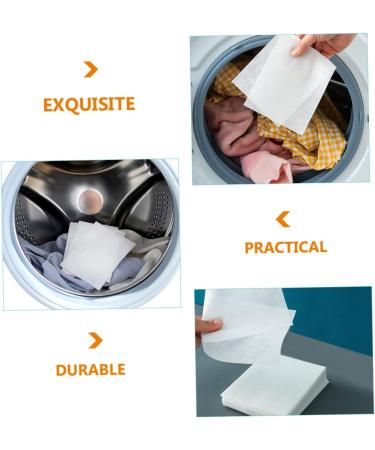 FRCOLOR 72pcs Anti-cross-dyeing Absorbing Film Clothes Washing Supply Dye Paper Washing Color Anti- Dyeing Washing Paper Laundry Cloth Laundry Supplies Concentrate Absorbent Paper White - Buy Online on SooperMarket.com
