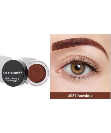 Colorful eyebrow cream waterproof three-dimensional stereotypes above the color eyebrows (03) - Buy Online on SooperMarket.com