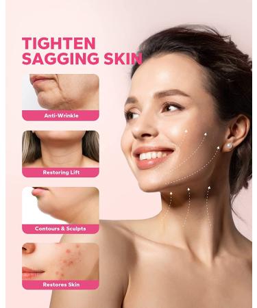 FairyFace V Line Shaping Face Masks - 5 Count Double Chin Reducer and Anti-Aging Hydrogel Collagen Mask with Aloe Vera and Seaweed - Anti-Wrinkle Lifting Treatment - Buy Online on SooperMarket.com