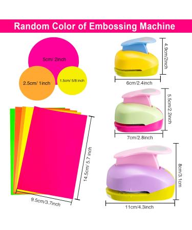 3 Pieces Circle Punch 2 Inch 1 Inch 5/8 Inch Paper Punchers Scrapbook Craft Paper Punch Circle Cutter 10 - Buy Online on SooperMarket.com