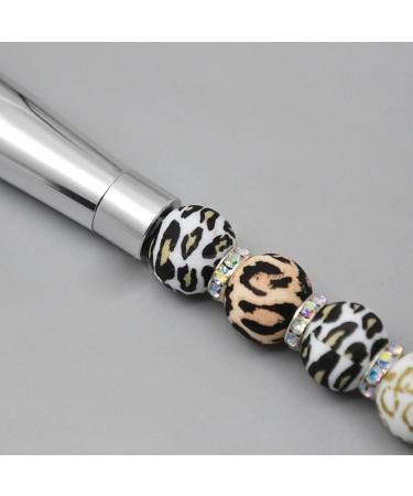 Beaded Cosmetic Brush Metal Handle Makeup Brush Perfect For Contouring Defining Blending Concealer Brush - Buy Online on SooperMarket.com