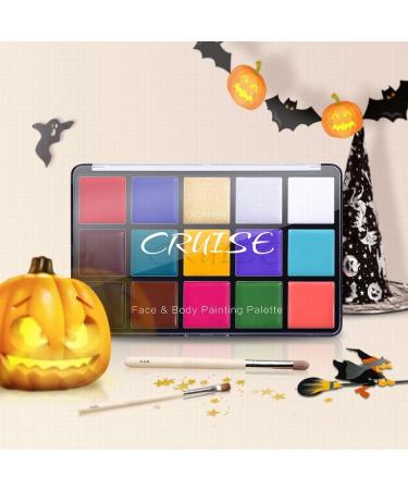 UCANBE 15 Color FX Makeup Palette - Non Toxic Face & Body Paint Oil for Halloween, Cosplay & Festivals - Buy Online on SooperMarket.com