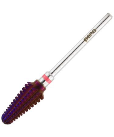 PANA USA 3/32  Purple Tornado Nail Carbide Drill Bit - Fast Remove for Acrylic or Hard Gels Remover Professional Manicure Pedicure Rotary Tool- 3X Coarse 3x Coarse Purple