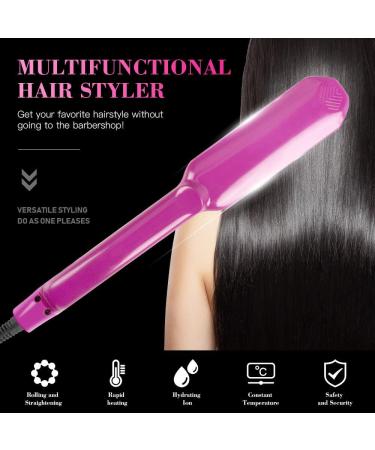 NAVESO Hair Crimping Iron with Wide Plates and 5 Heat Settings - Volumizing Styling Tool for Fluffy Hairstyles and Corn Perms - Buy Online on SooperMarket.com