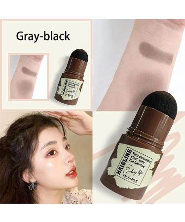 Grey Black Eyebrow Stamp Shaping Kit - Waterproof One Step Brow Stamp Stencil Set with 6 Reusable Stencils - Buy Online on SooperMarket.com