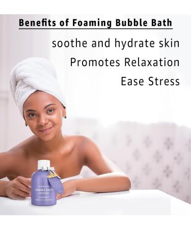 Luxury Magnesium Bubble Bath Lavender Vanilla - Moisturizing Stress Relief for Women - Spa Self Care Gift for Birthday & Christmas - Buy Online on SooperMarket.com