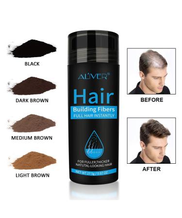 Moulis Hair Fibers with Spray Applicator - Thicker Fuller Hair in 15 Seconds - Light Brown - 2-in-1 Hair Building Kit for Men and Women - Buy Online on SooperMarket.com