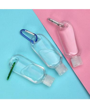 50 Pack 50ml Travel Plastic Keychain Bottles - Portable Leakproof Squeeze Containers for Lotion and Soap - Refillable Empty Bottles - $0.89/count - Buy Online on SooperMarket.com