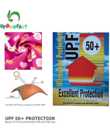 UPF 50+ Sun Protection Baby Girl One Piece Swimwear Suit with Sun Hat - 3-6 Months Rose - Buy Online on SooperMarket.com