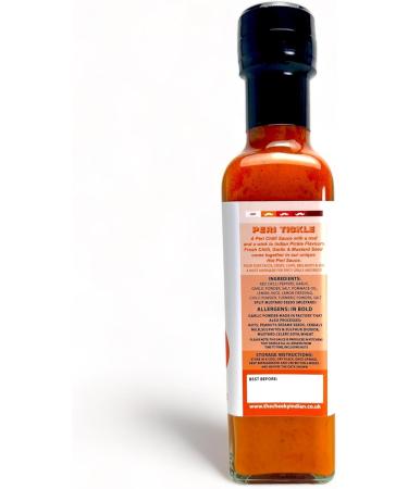 Cheeky Indian Peri Tickle Hot Tangy & Spicy Pickle Sauce 220g | Natural & Organic | Vegetarian & Dairy-Gluten Free - Buy Online on SooperMarket.com