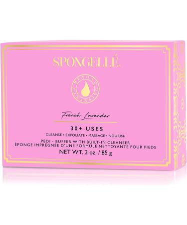 Spongell Pedi-Buffer - French Lavender | Cleanse, Exfoliate & Polish Feet - Buy Online on SooperMarket.com