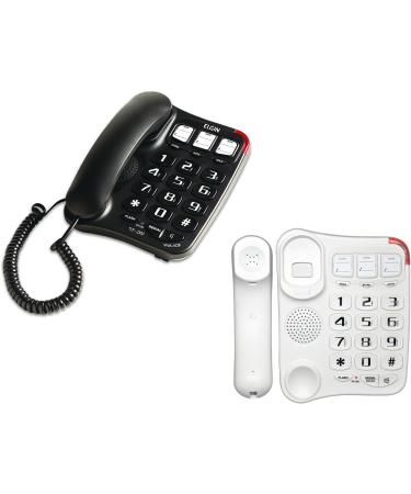 Loud Ringtone Landline Phone for Elderly Big Button Fixed Home Phone with Amplified Sound and Easy-to-Read Display Big Button Landline Phone Desktop Telephone Loud Ringtone Fixed Home Phone for and Black - Buy Online on SooperMarket.com