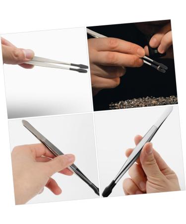 Magiclulu 4-Piece Stamp Clip Brow Tool Set - Stainless Steel Jewelry Tongs Tweezers & Pincer for Jewelry Making | Handicrafts Martensitic - Shop Now! - Buy Online on SooperMarket.com