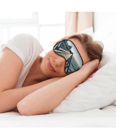 Buy SSIMOO Coastal Pier Soft Sleep Eye Mask - Female Breathable Travel Eye Patch for Relaxation - Perfect for Restful Sleep - Buy Online on SooperMarket.com
