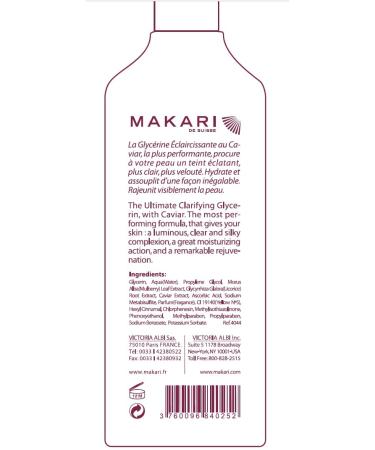 Makari Classic Caviar Skin Brightening Body Glycerin 5.1 fl.oz - Anti-Aging Gel-Cream | Moisturizing & Brightening for Dark Marks, Scars, Wrinkles, Dry Patches - Buy Online on SooperMarket.com