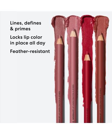 bareMinerals Mineralist Lasting Lip Liner - Creamy Pigmented Vegan Natural Ingredients All-Day Wear in Blissful Blush - Shop Now - Buy Online on SooperMarket.com