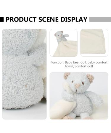Warmhm Bear Doll & Sloth Plush Toy - Soothing Blanket for Baby Beds | Earth Color Cartoon Comfort | Soft PP Cotton Crib Toy - Buy Online on SooperMarket.com