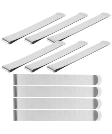 iplusmile 10pcs Marshmallow Measuring ruler Quilting crafting supplies candy floss making accessories spun sugar machine clamps sugar clip stainless steel clip spun sugar making clips