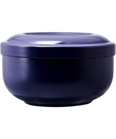Beard Soap Cream Bowl Stainless Steel Shaving Soap Bowl with Lid Washable Multi Functional Trimming Foaming Soap Bowl Blue for Men Easy to Lather Wet Shave - Buy Online on SooperMarket.com