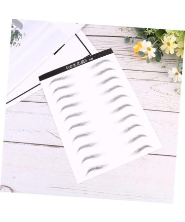 Gogogmee Artificial Eyebrow Patch 2 Sheets Black Stickers Brow Tatoo Eyebrow Makeup Tools s 3 Proof Patch - Buy Online on SooperMarket.com