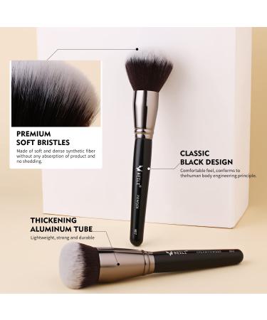 BEILI 40Pcs Professional Synthetic Makeup Brush Set for Foundation Blending Face Powder Blush Eye Shadows - Premium Kabuki Brushes Kit - Buy Online on SooperMarket.com