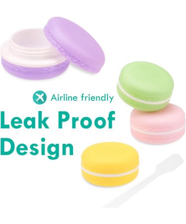 6 x Leak-Proof Macaroon Cosmetic Containers - Travel Storage (10ml) | Perfect for International Shipping - Buy Online on SooperMarket.com