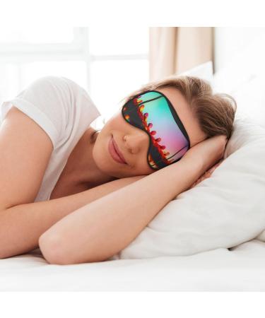Bright Beautiful Colorful Art Print Double-Sided Eye Mask Soft and Light Blocking for Enhancing Sleep Quality - Buy Online on SooperMarket.com