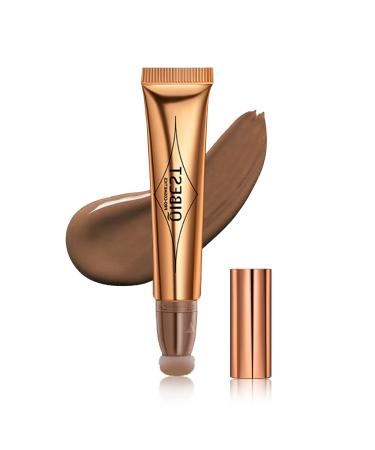 Paminify Contour Beauty Wand,Liquid Milk Contouring with Cushion Applicator,Shading Bronzer Stick Natural Matte Finish,Lightweight Blendable Super Silky Cream Contour Stick,Cruelty-free,Grey grey contour wand