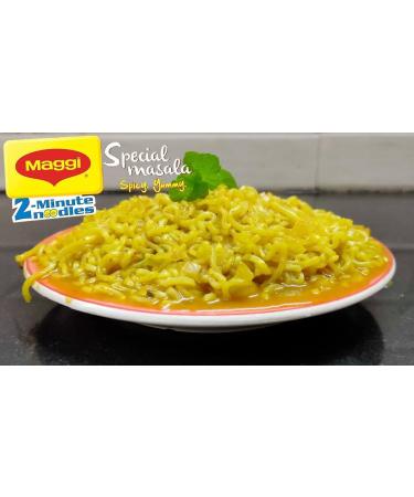 Maggi 2-Minute Masala Spicy Noodles | Instant Noodles | Suitable For Vegetarians | Delicious Masala Flavour | (Pack of 40) - Buy Online on SooperMarket.com