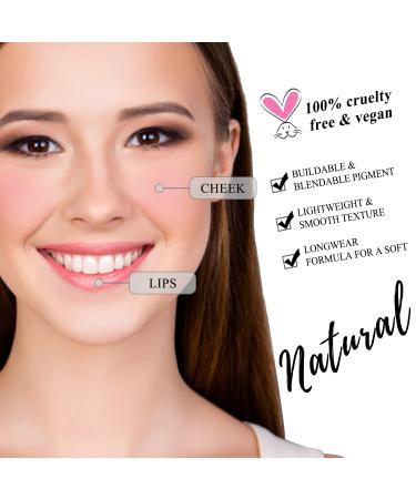 Cilrofelr Soft Liquid Blush Makeup | Cream Blush for Cheek | Lightweight Dewy Finish | Sheer Flush Of Color | 05-Roseberry Cool Pink - Buy Online on SooperMarket.com
