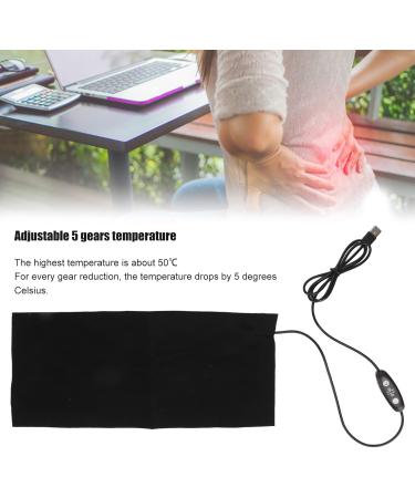 Portable 9W 5V Electric Heating Cushions - Washable Foldable Heating Pillows for Warm Shoulders Neck Waist & Back - 50 C with 5 Phase Settings - Buy Online on SooperMarket.com