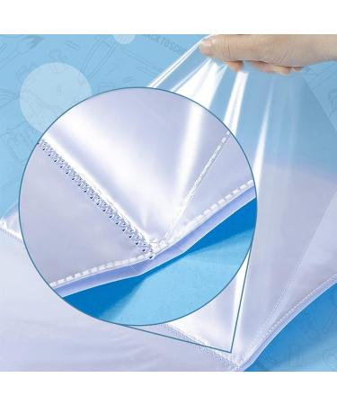 Diamond Painting Storage Book | 40 Clear Pocket Sleeves | Art Portfolio for 30x40 cm Presentation | Blue - Buy Online on SooperMarket.com