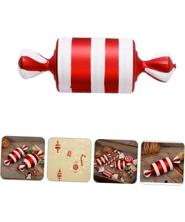 Zerodeko 1pc Christmas Candy Decoration christmas tree Cosmetics candy decorate Xmas Adornment outdoor christmas decorations decor Ornament pendant pvc set red Christmas household Red 15X6X6CM - Buy Online on SooperMarket.com