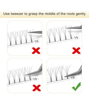 Buy Finished Eyelash Compartments - 3D 4D 5D 6D Volume Extensions | 0.07 & 0.10 Mix | Premium Quality Eyelash Extensions - Buy Online on SooperMarket.com
