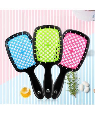 Comb Women's Scalp Massage Comb Hair Brush Women's Hollowed Out Home Salon Hair Styling Tool Comb Wide Tooth Comb (Color : Rose red-white) - Buy Online on SooperMarket.com