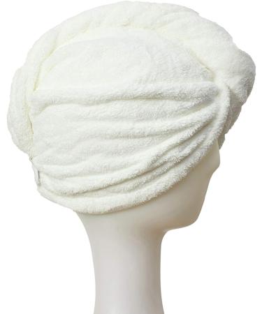 Magic Instant Hair Dry Towel for Women - Perfect for Curly & Thick Hair - Beige Turban - Buy Online on SooperMarket.com