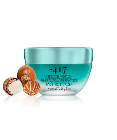 417 Dead Sea Cosmetics Mineral Aqua Face Moisturizer - Hydrating Cream with Jojoba Oil & Shea Butter - 1.7 oz for Nourished Skin - Buy Online on SooperMarket.com