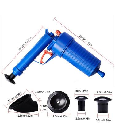 High Pressure Drain Pump Cleaner - Powerful Air Blaster Plunger Gun for Toilets & Basins | Unblock Your Kitchen & Bathroom - Buy Online on SooperMarket.com