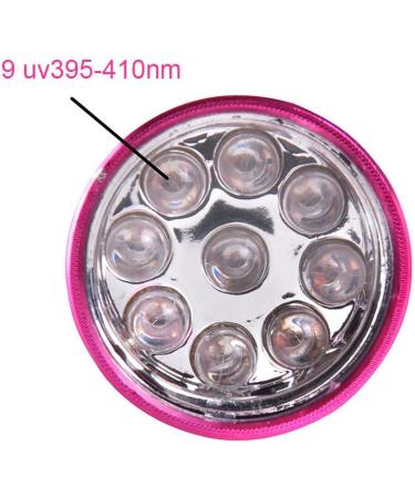 Anself Mini UV Gel Curing Lamp Handheld Nail Dryer Flashlight - 9 LEDs 395nm UV Detector for Facial M-ask - Buy Online on SooperMarket.com