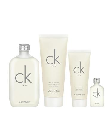Calvin Klein CK One Eau de Toilette Citrus Unisex Fragrance With Notes of Green Tea Bergamot Cardamom Violet & Amber Luxury Unisex Perfumes Long Lasting Fragrance 4piece set(6.7floz.+6.7floz.+3.3floz.+0.5floz.) - Buy Online on SooperMarket.com
