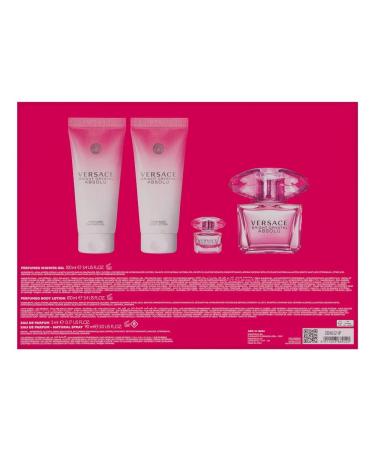 Versace BRIGHT CRYSTAL ABSOLU 4 PIECE GIFT SET - 3.4 OZ PERFUMED - Buy Online on SooperMarket.com