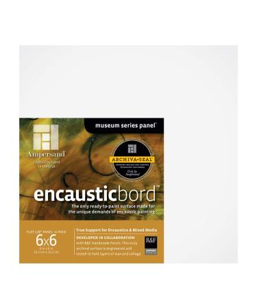 Ampersand Art Supply Wood Painting Panel: Museum Series Encausticbord  1/8 Inch Depth 4  6x6