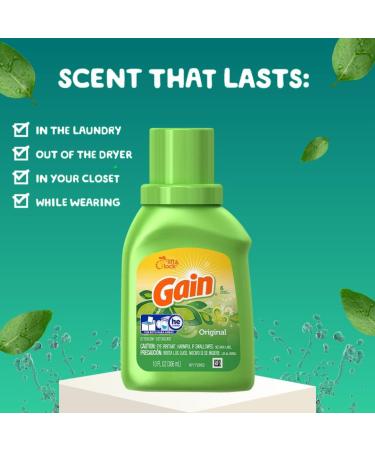 Buy Gain Liquid Detergent - Original Scent 10 Ounce | International Shipping Available - Buy Online on SooperMarket.com