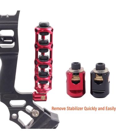 SOPOGER Bow Stabilizer Quick Disconnect Double Joint Archery Shock Absorber Connector - Buy Online on SooperMarket.com