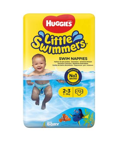 Huggies Little Swimmers Disposable Swim Diapers Size 2-3 66 Pants Total 2-3 (6x12 Pack)