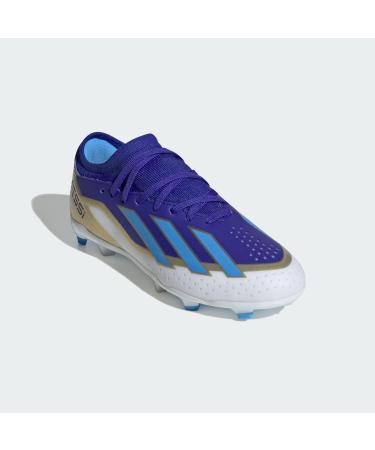 Buy Adidas Unisex Kids X Crazyfast.3 FG J Messi Sneakers - 22 EU - Ftwr White Team Royal Blue & Bright Red | International Shipping Available - Buy Online on SooperMarket.com