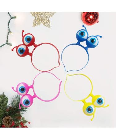 STOBOK 4pcs LED Light Up Eyeball Headbands - Alien Eyes Halloween & Christmas Party Favors - Random Color - Buy Online on SooperMarket.com