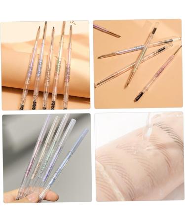 BELLIFFY 5pcs Women Eyebrow Pencils Brow Pencils with Brush Anti-perspiration Eyebrow Pens Makeup Tools Paste - Buy Online on SooperMarket.com