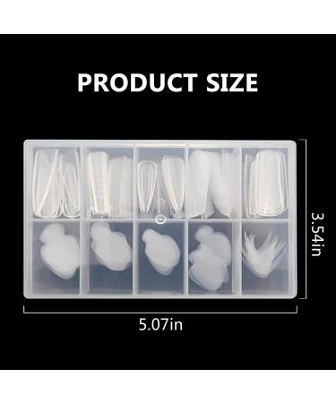 U-Shinein French Dual Nail Shape Set Nail Extension Mold & French Pads Reusable Silicone Nail Stencils French Shapes Forms Stickers French Nails Stencil for Nail Art Nail Design - Buy Online on SooperMarket.com