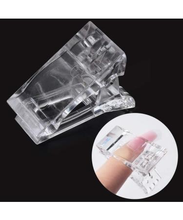 Nuoshen 5pcs Transparent Nail Tips Clip Poly Gel Builder Kit - Manicure Tools for Quick & Easy Nail Extension - UV LED Friendly - Buy Online on SooperMarket.com
